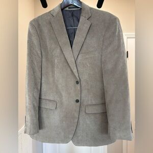 Calvin Klein Light Taupe Suede Blazer